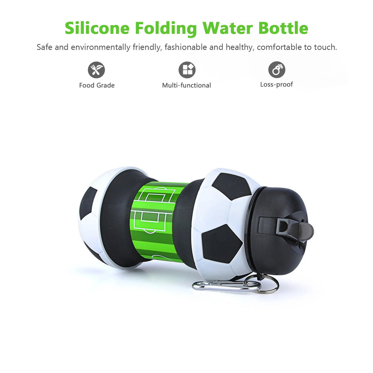 Klappbare Silikon-Sportflasche