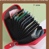 Compact Zipper Card Wallet with Multiple Slots
