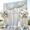 Shimmering Satin Backdrop Curtain Panels