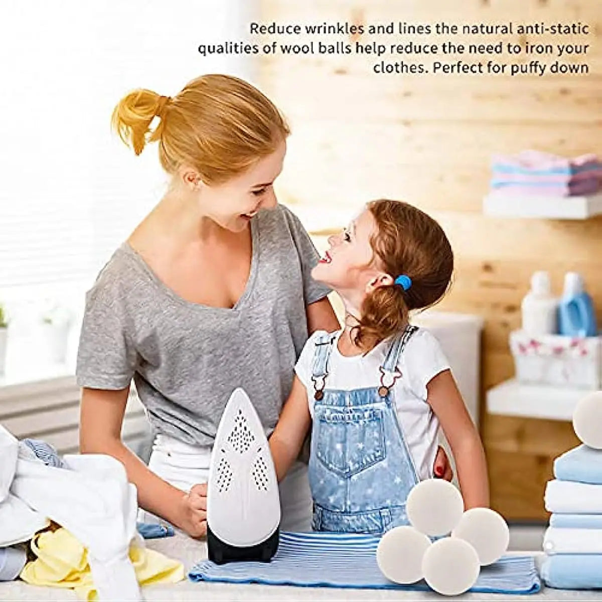 Natural Wool Dryer Balls for Soft, Static-Free Laundry
