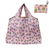 Foldable Nylon Reusable Shopping Bag with Floral Print