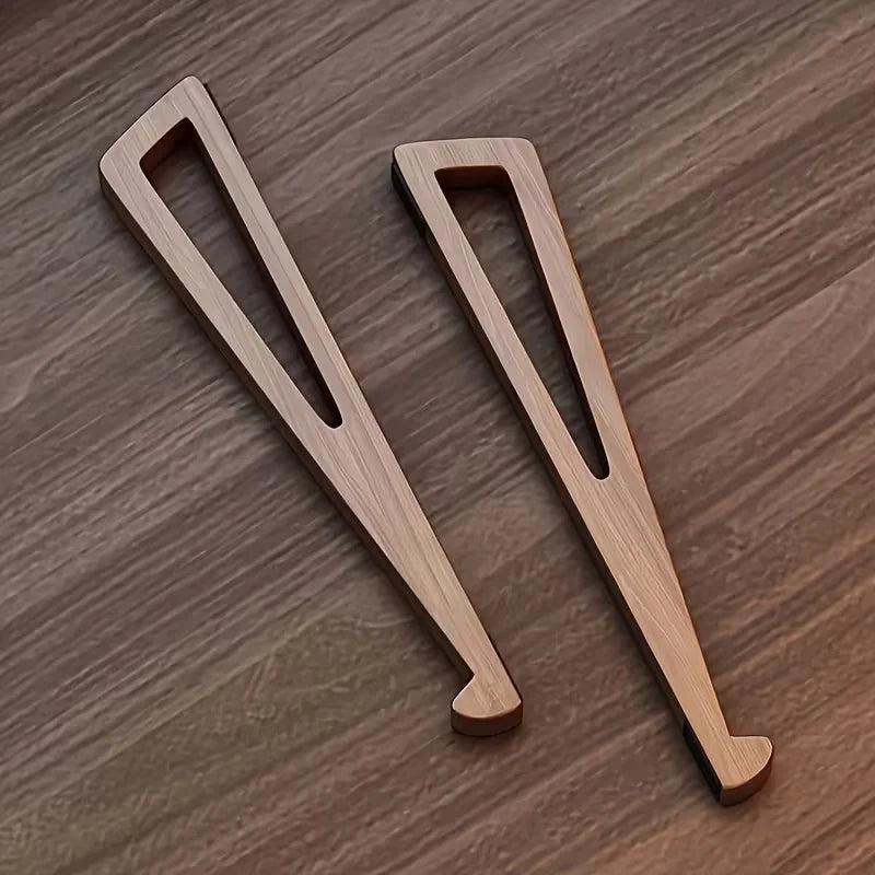 Foldable Bamboo Laptop Stand with Ergonomic Tilt