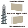 Zinc Alloy Drywall Anchors with Self-Tapping Screws