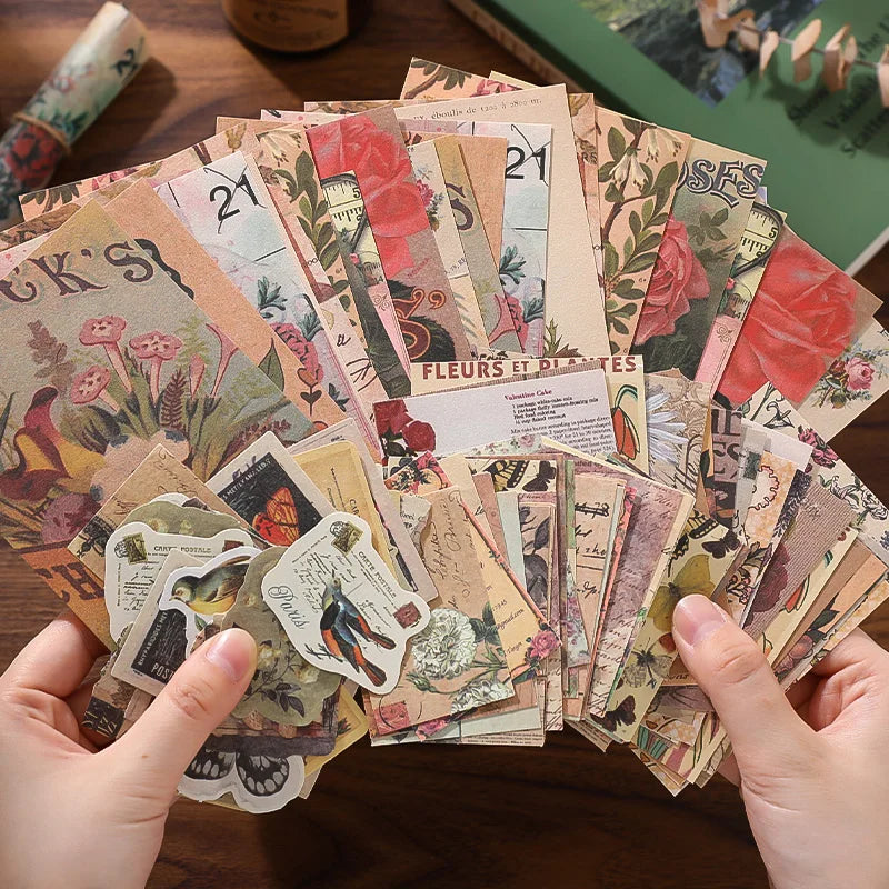 Vintage Scrapbook Paper Kit