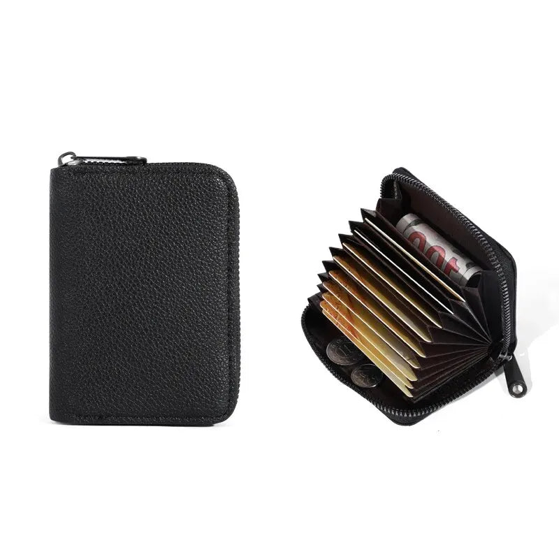 PU Leather Card Holder Wallet with 20 Card Slots