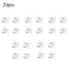A set of self-adhesive curtain rod hooks in various sizes and finishes.