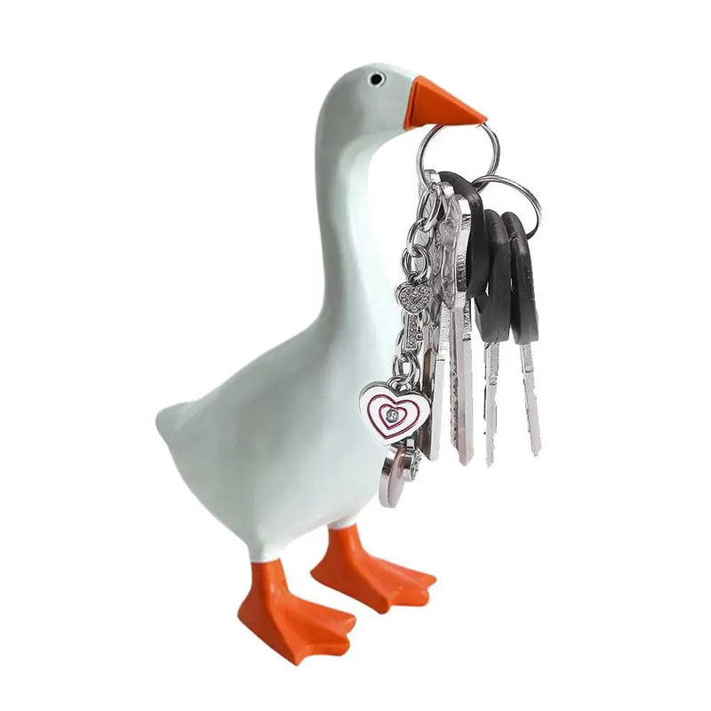 Soporte de Llaves y Organizador de Escritorio con Forma de Pato Magnético