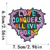 Embroidered Iron-On Patch with Cute Emblem Design