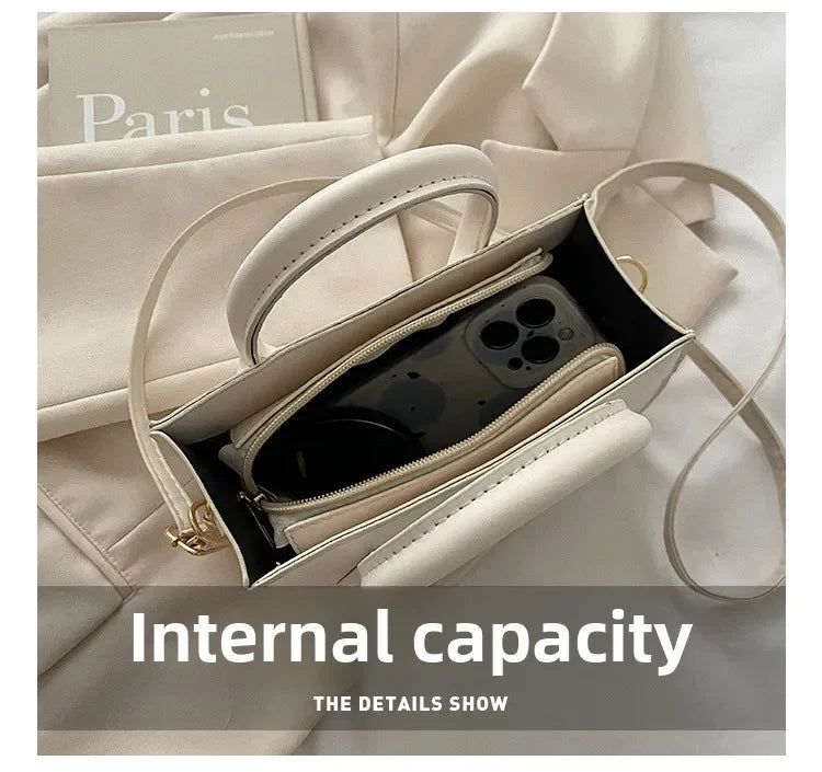 Minimalist Square PU Leather Crossbody Bag