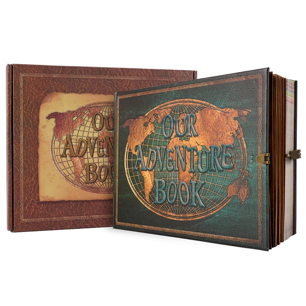 Vintage Leather-Style DIY Travel Photo Album for Memories