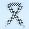 Adjustable Nylon Crossbody Bag Strap with Embroidered Detail