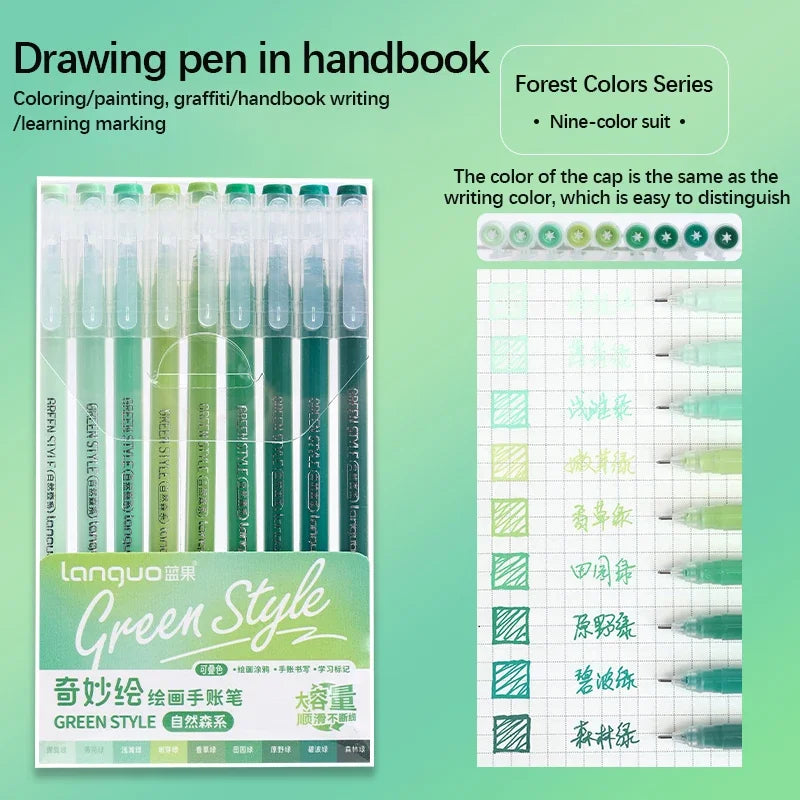 Set de Stylos Gel Vifs pour le Journaling et les Études