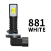 A pair of 881 white LED fog and DRL bulbs with a 360 degree beam angle.