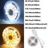 A dual-color USB LED light strip with a built-in switch is shown in various lengths and configurations.