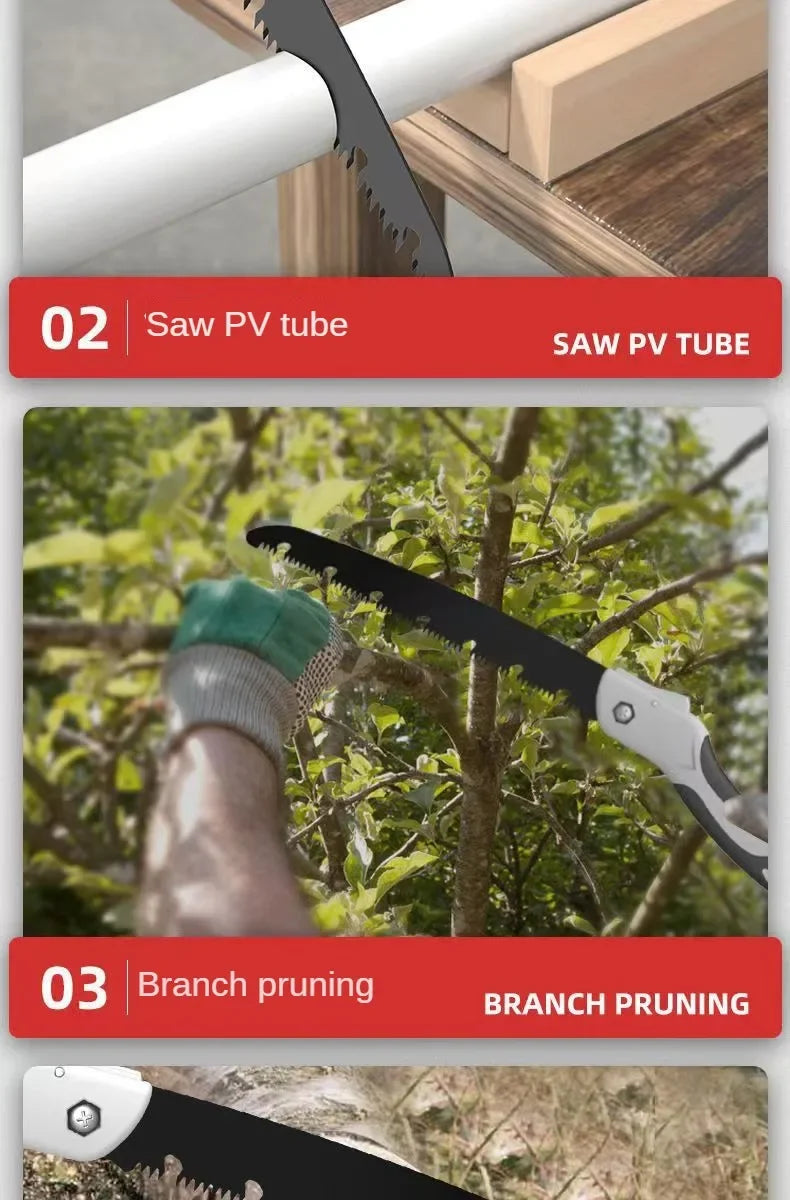 Folding Hand Saw for Gardening and Outdoor Use