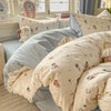 Washed Microfiber Duvet Cover Set with Pillowcases