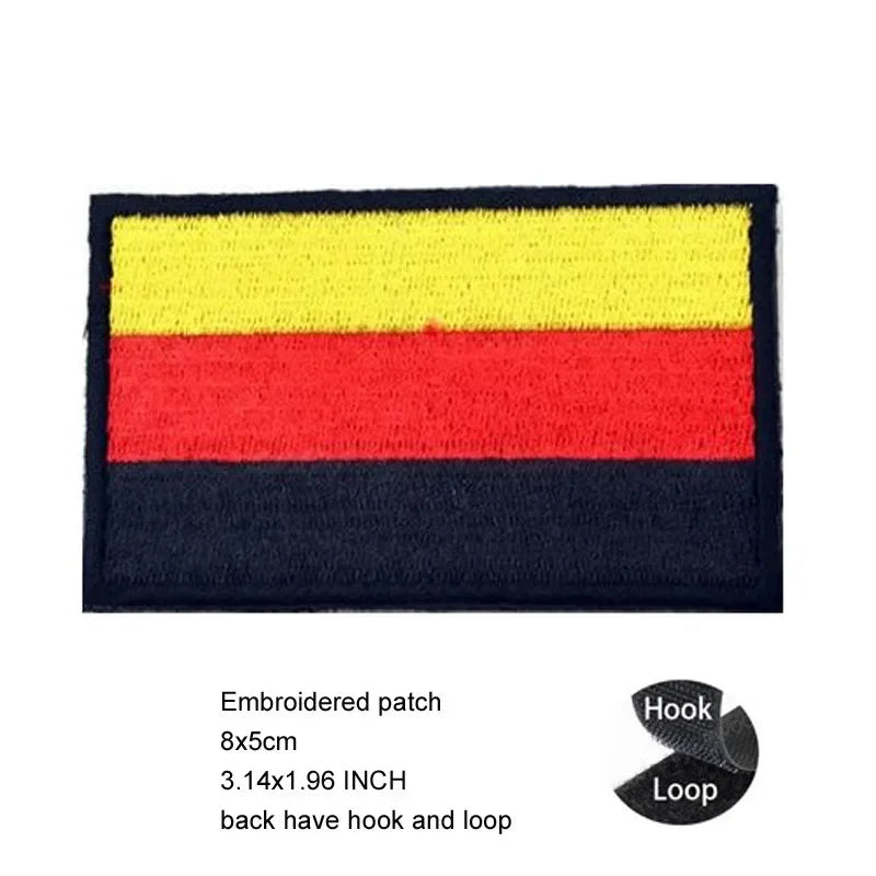 Luminous Reflective German Eagle Patch with Hook-and-Loop Backing