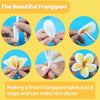 A set of 100 chenille pipe cleaners used for making a beautiful frangipani flower decoration.