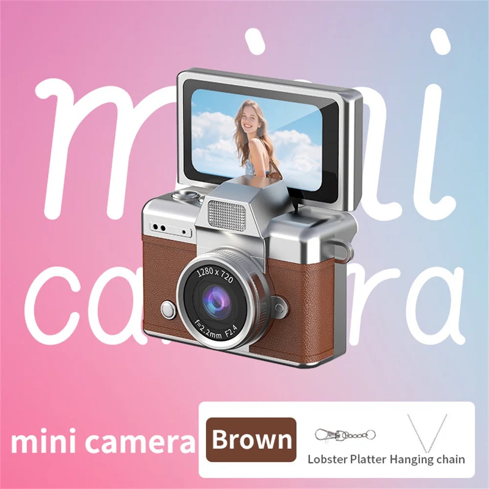 Cámara Digital Mini Portátil con Pantalla Selfie