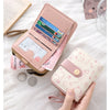 Cute Cat Face PU Leather Coin Purse with Wrist Strap