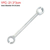 A silver double-ended door hinge adjustment wrench with an inner diameter of 18-24.5mm.