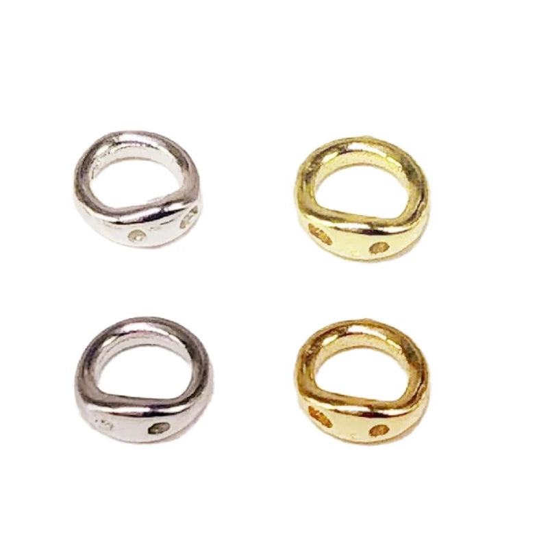 Double Hole Connector Rings for Jewelry Making