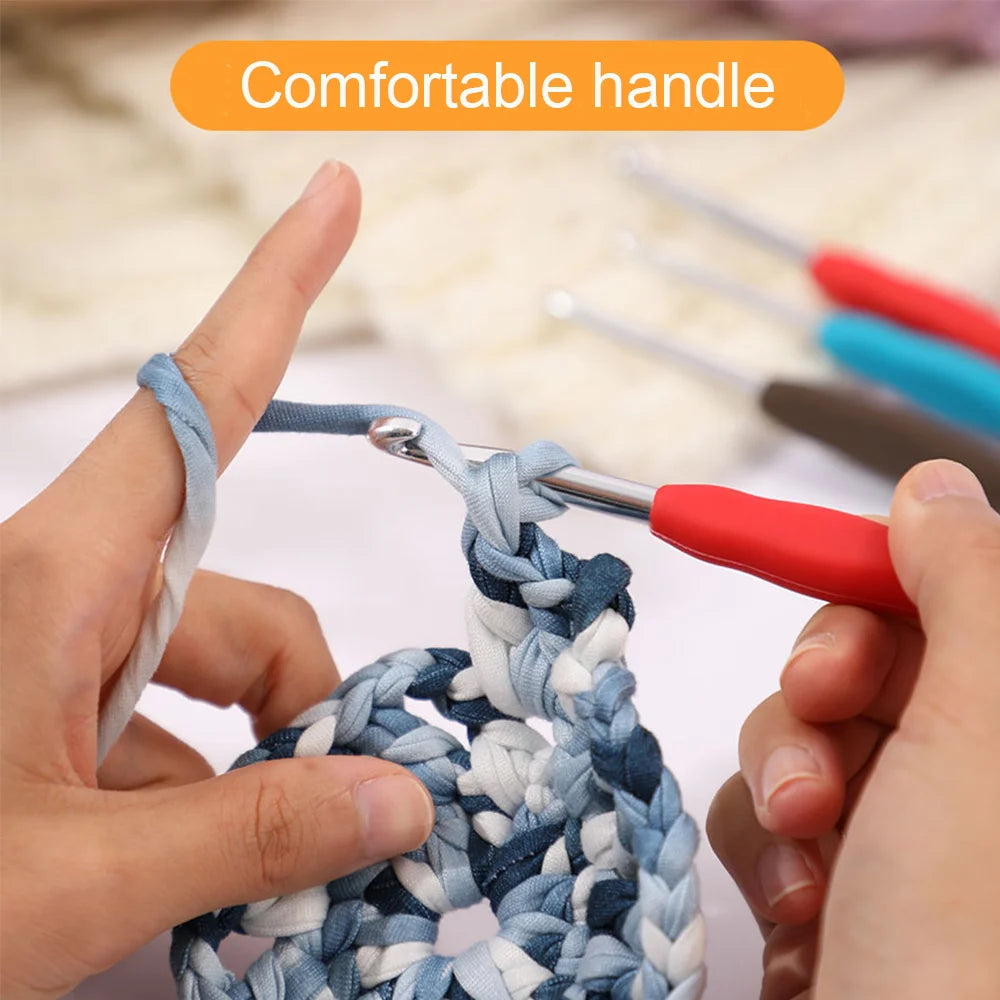 Aluminum Crochet Hook Set for Chunky Yarn & DIY Crafts