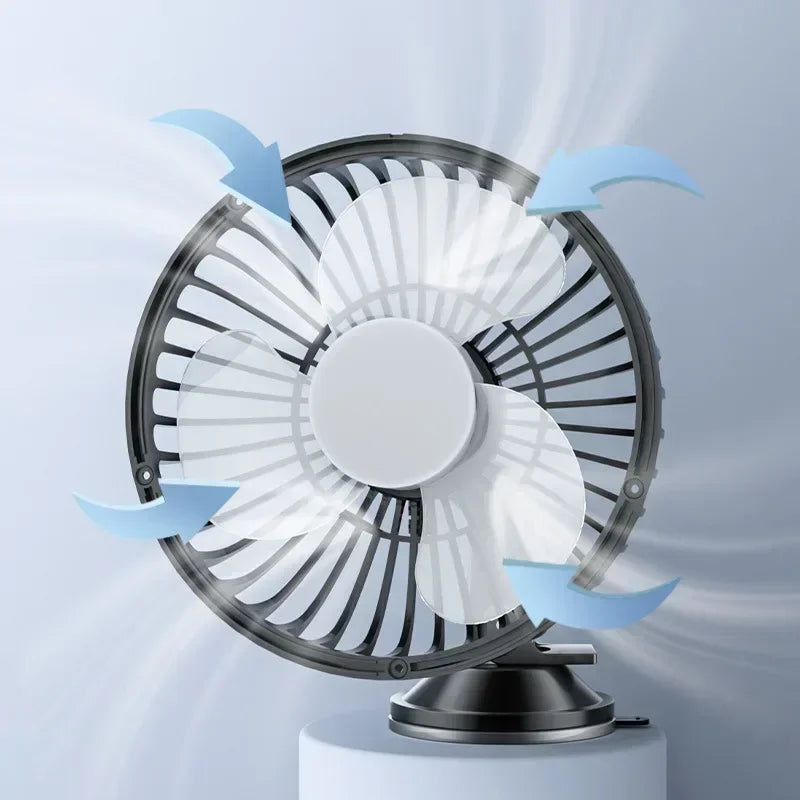 Portabler Auto-Kühlventilator mit Saugnapf