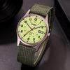 Luminous Military-Style Quartz Wristwatch with Nylon Strap
