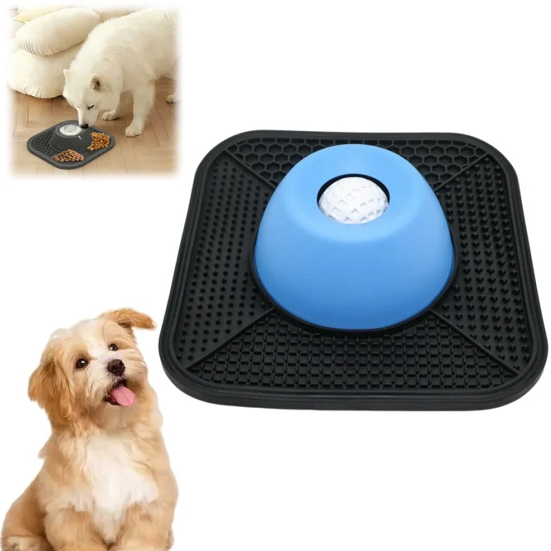 Interactive Slow Feeder Bowl with Suction Base
