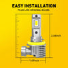 LED Headlight Bulbs with Canbus Technology (Pair)