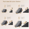 Curved Pet Stairs for Beds and Sofas