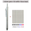 4-in-1 Gravity-Switch Metal Pen with Ballpoint and Mechanical Pencil