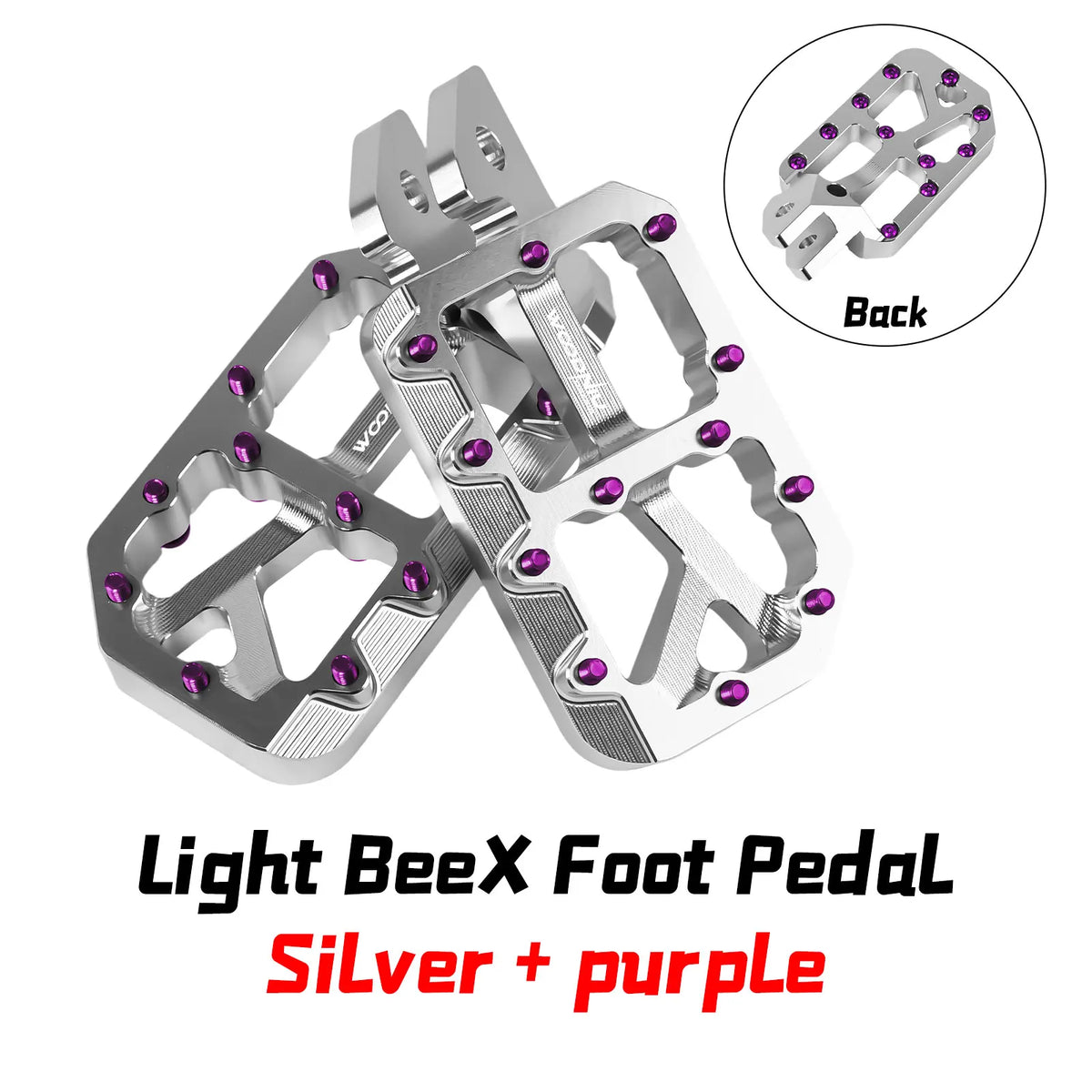 Durable Aluminum Footpegs with Pedal Bracket for Electric Dirt Bikes