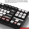 Poker Four-Sided Backlight Keycaps Set - 132 Keys PBT+PC Double-Shot for MX Switches