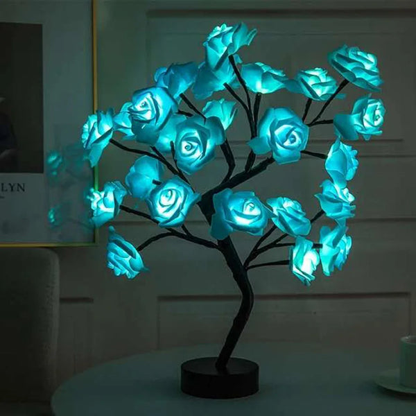USB-Powered LED Rose Tree Night Light