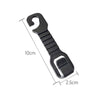 Black universal car headrest hook storage hanger for bags and clothes