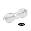 White transparent plastic sunglasses for dolls