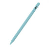 A light blue universal capacitive stylus pen shown diagonally against a white background.