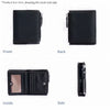 Women's Genuine Leather Slim Bifold Wallet with RFID Protection