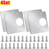 Stainless Steel Hinge Repair Plate Set for Cabinet Doors