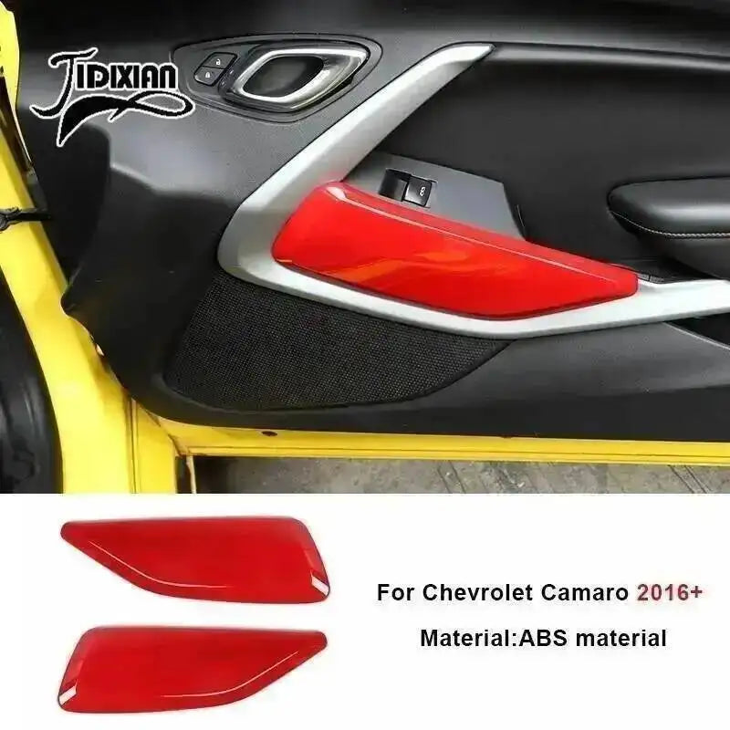 Red ABS material interior and exterior trim kit for Chevrolet Camaro