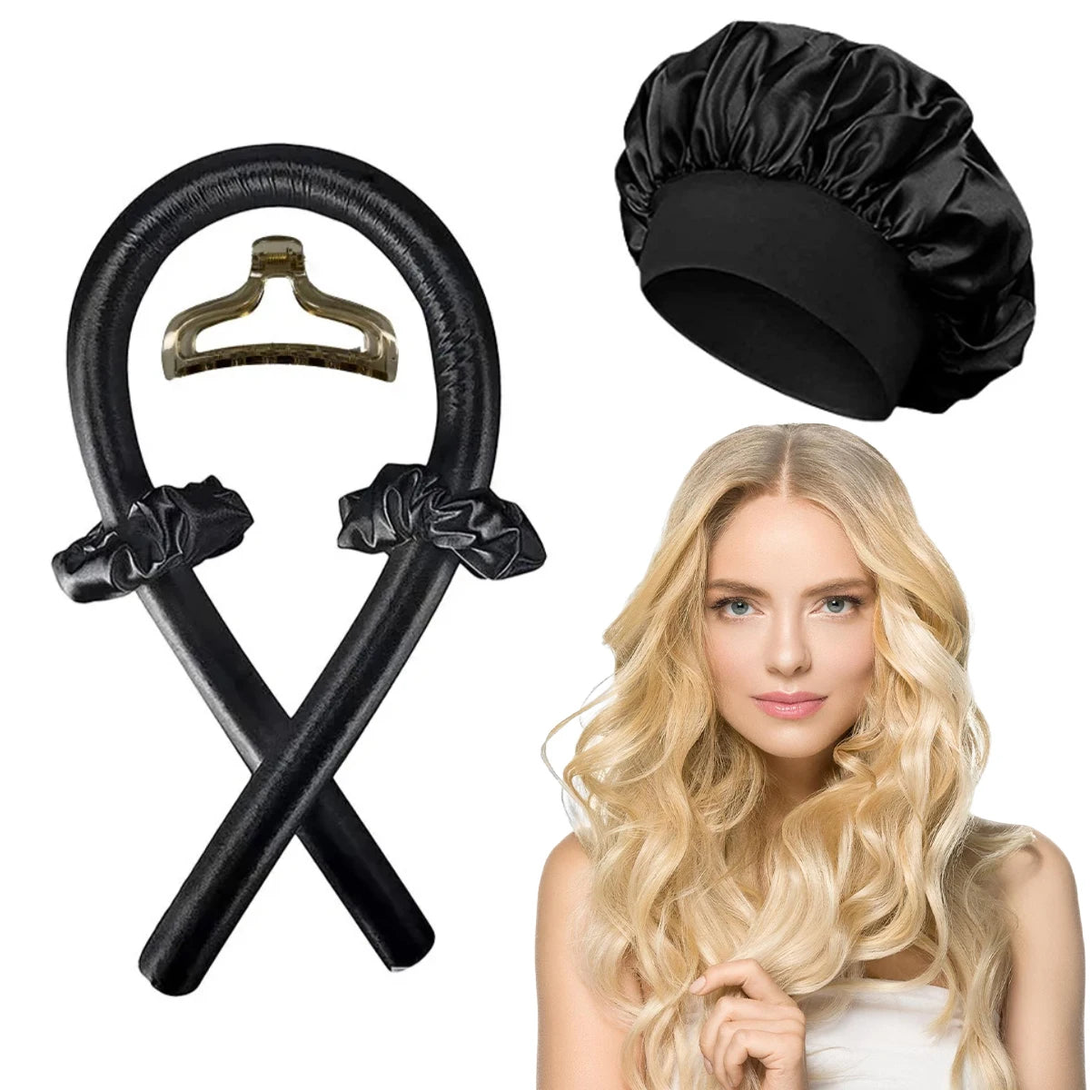 Heatless Curling Rod Headband Set