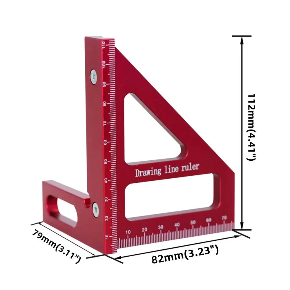 3D Multi-Angle Woodworking Square Ruler