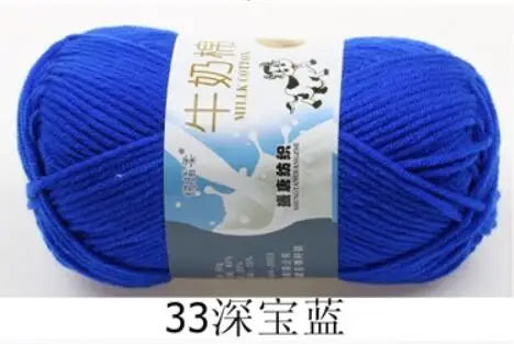 Milk Cotton Crochet Yarn – Soft, Durable Knitting Thread in 91 Colors
