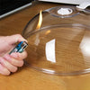Transparent Microwave Splash Guard with Ergonomic Handle