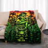 Manta de Lana Fleece con Estampado Tiki Bar Aloha