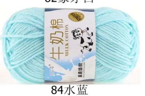 Milk Cotton Crochet Yarn – Soft, Durable Knitting Thread in 91 Colors