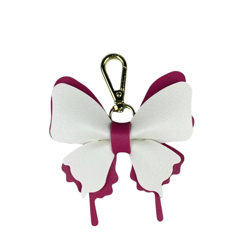 PU Leather Butterfly Bag Charm