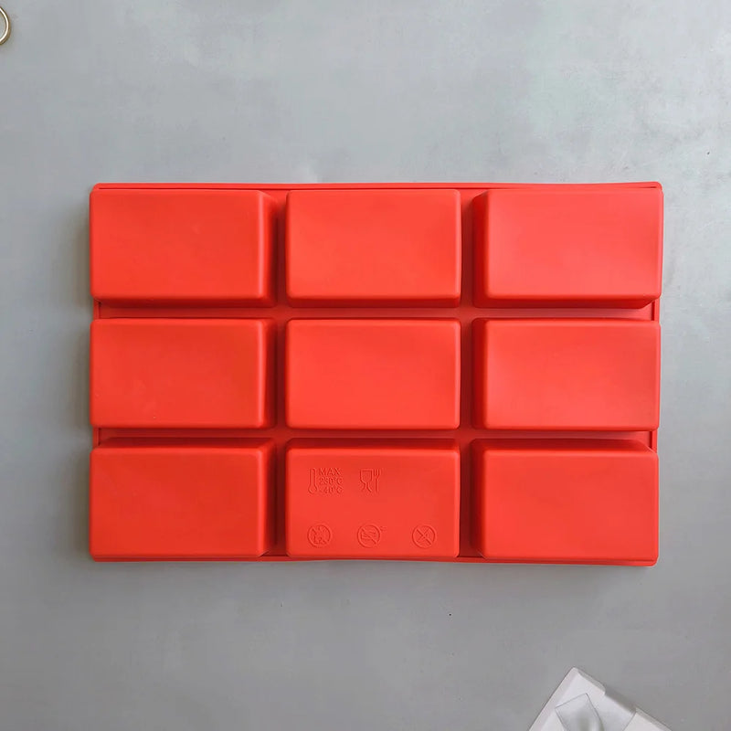 Molde de silicona para mini panes de 9 cavidades